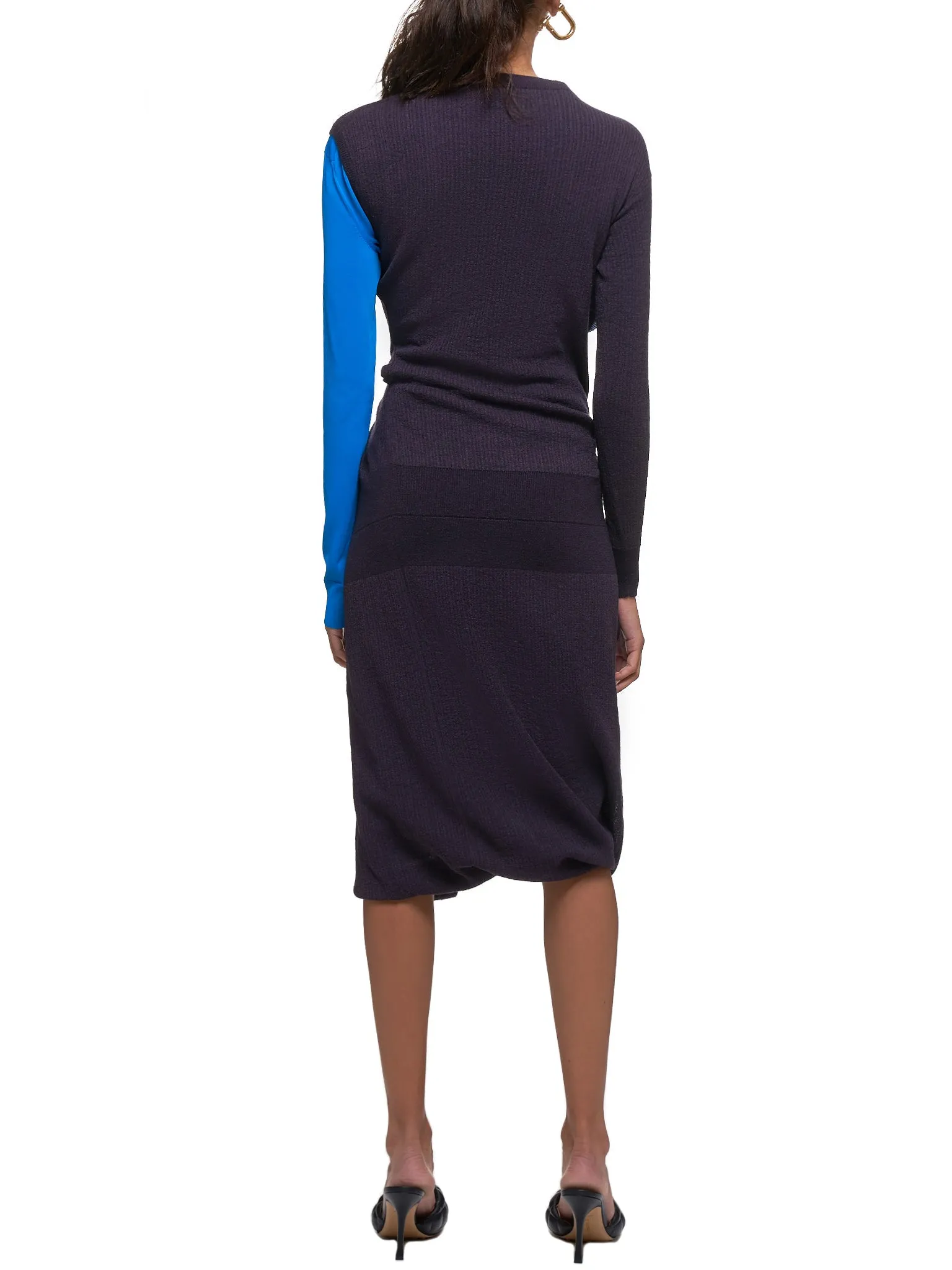 Deconstructed Dress (592184VKHH0-DARK-PURPLE-BLUE)