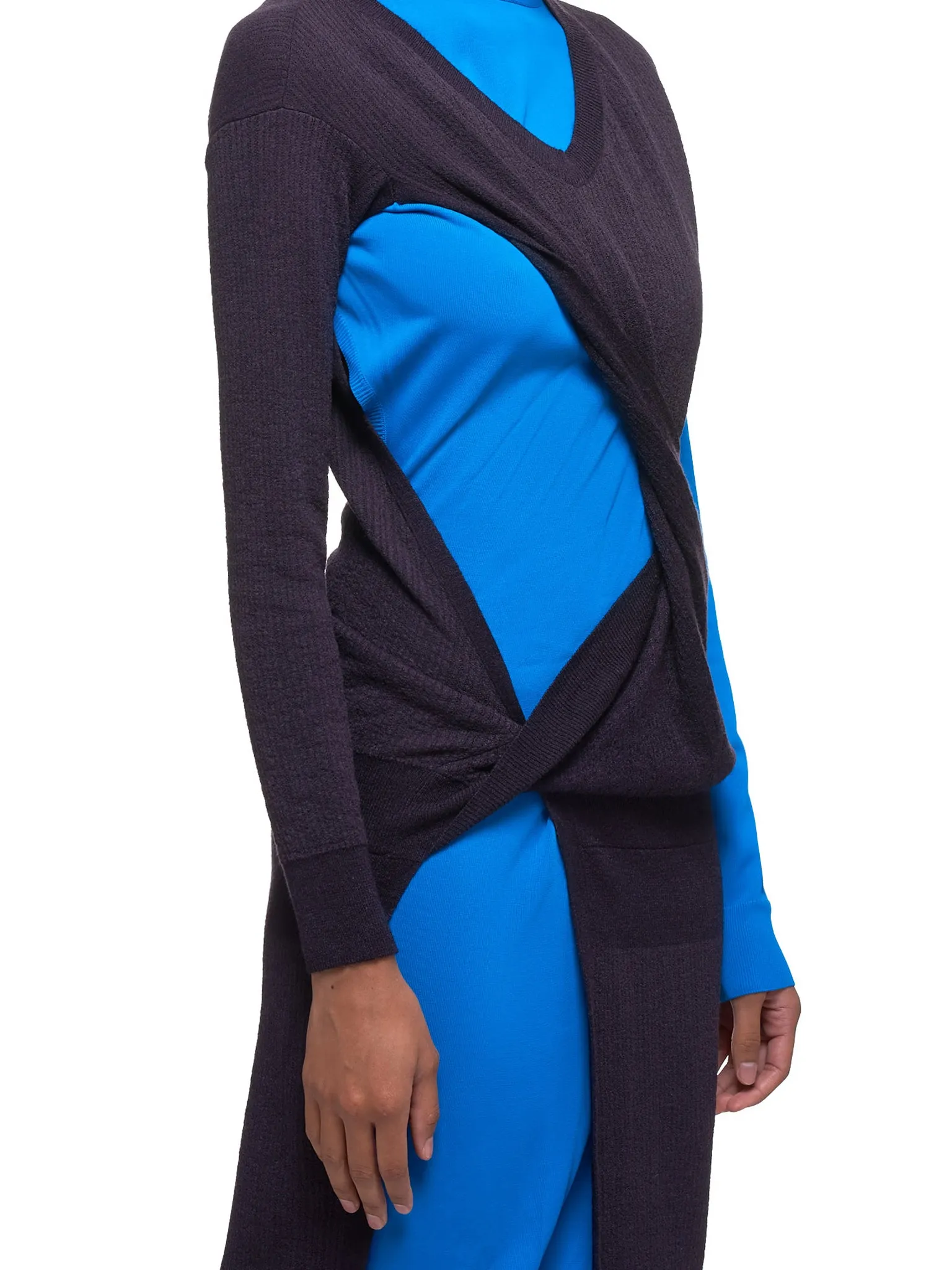 Deconstructed Dress (592184VKHH0-DARK-PURPLE-BLUE)