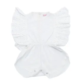 Delphine Sunsuit - White Lace