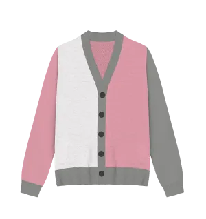 Demigirl Colorblock Knit Cardigan