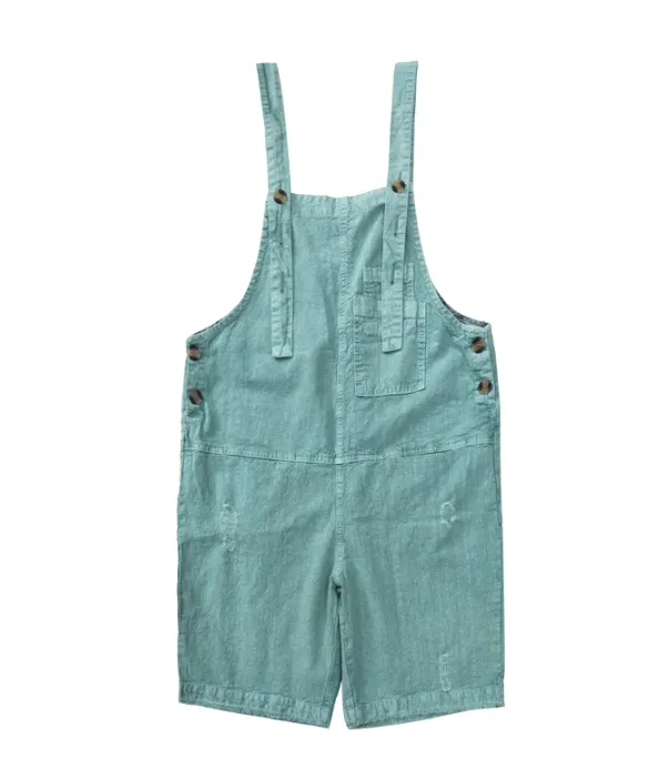 Denim Casual Spring Denim Overall Loose Short Women Jumpsuits QYCQ05119