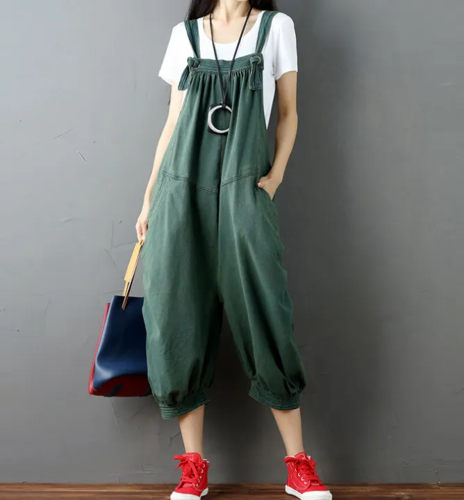 Denim Loose Casual Summer Denim Overall Loose Women Jumpsuits CNHK07253