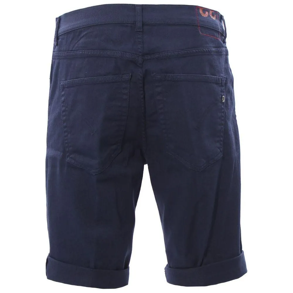 Dondup Chic Dark Blue Stretch Cotton Shorts