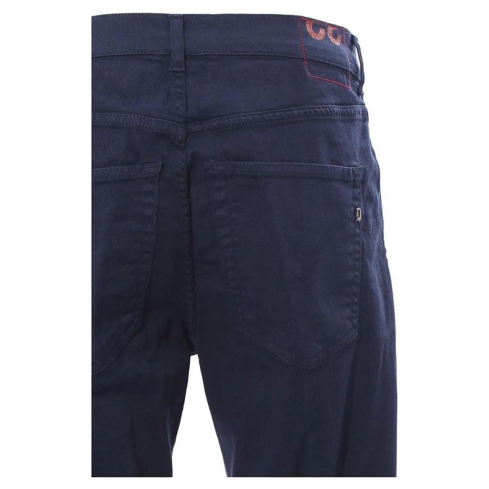 Dondup Chic Dark Blue Stretch Cotton Shorts