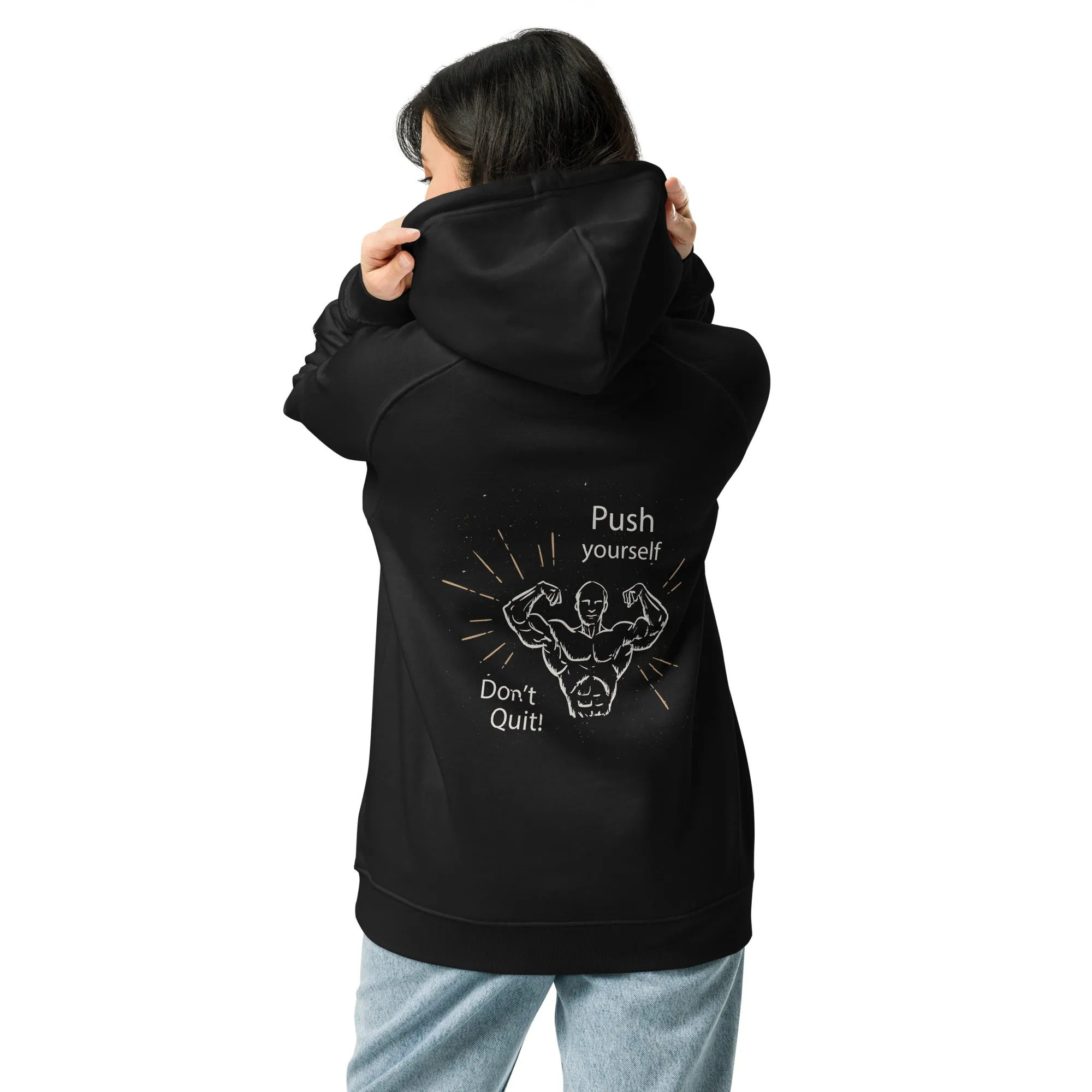 Don't Quit eco raglan Women hoodie