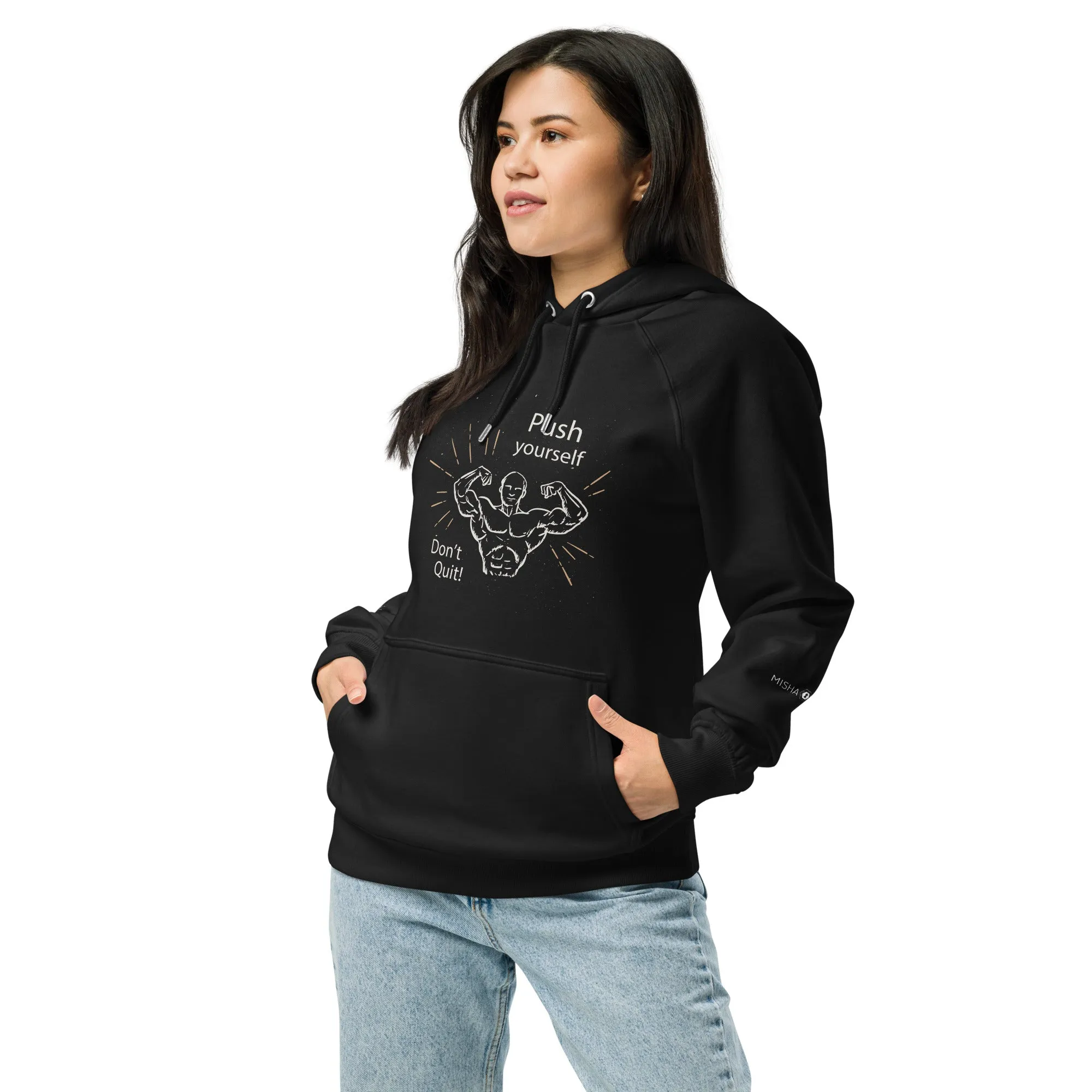 Don't Quit eco raglan Women hoodie