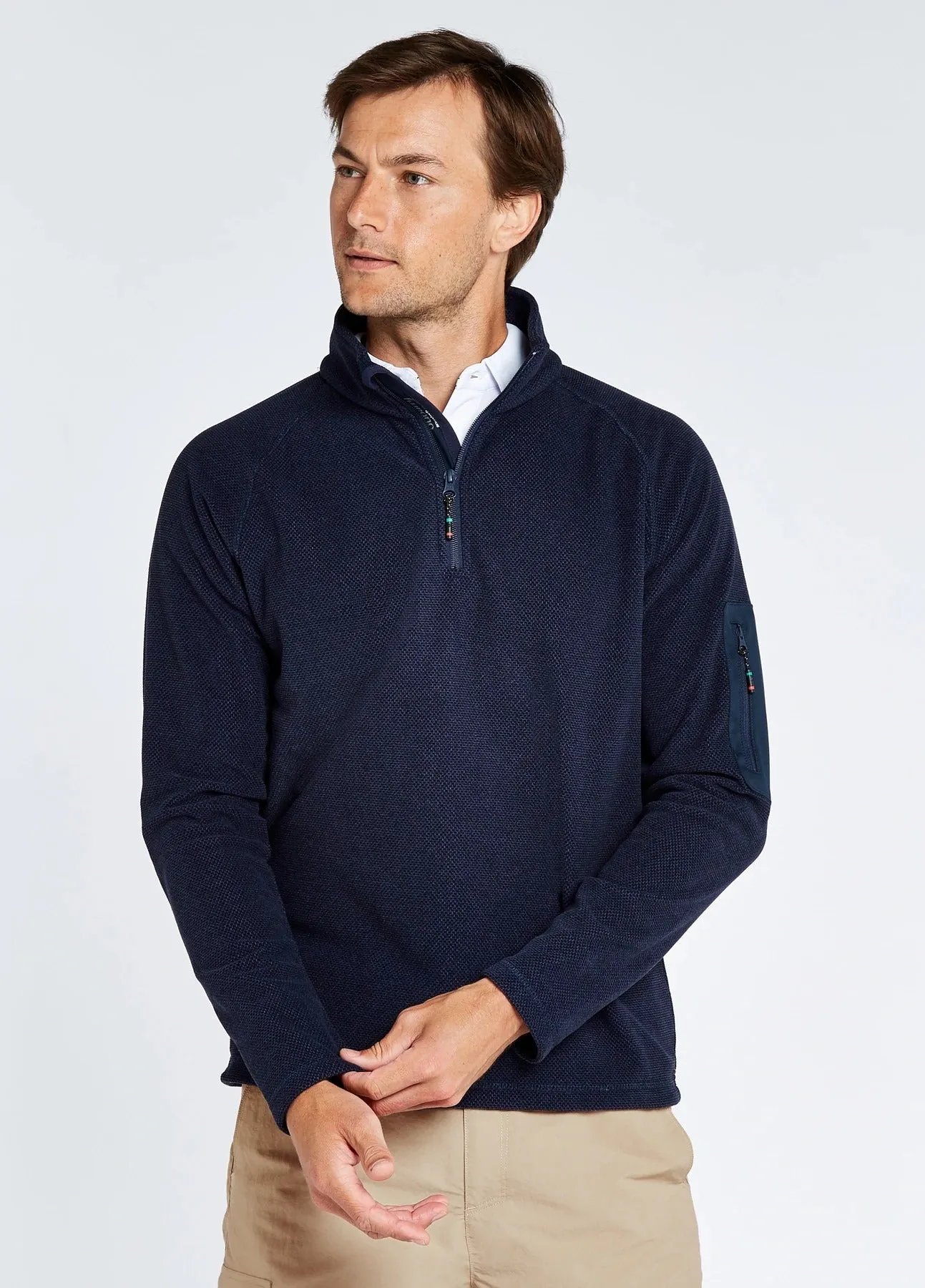 DUBARRY Monaco Unisex 1/4 zip Fleece Sweater NAVY (Online only)*