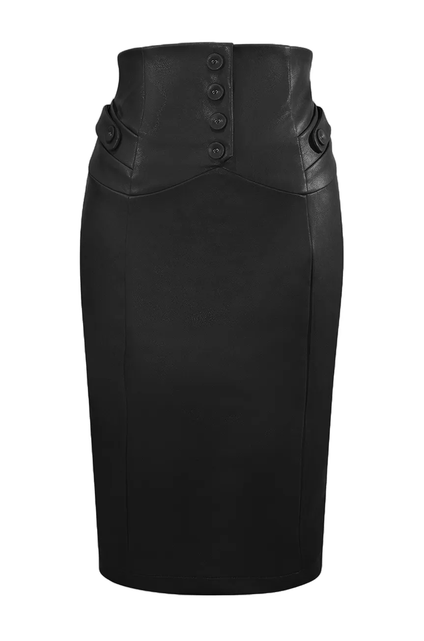 Easy Rider Bustle Wiggle Skirt (Black)