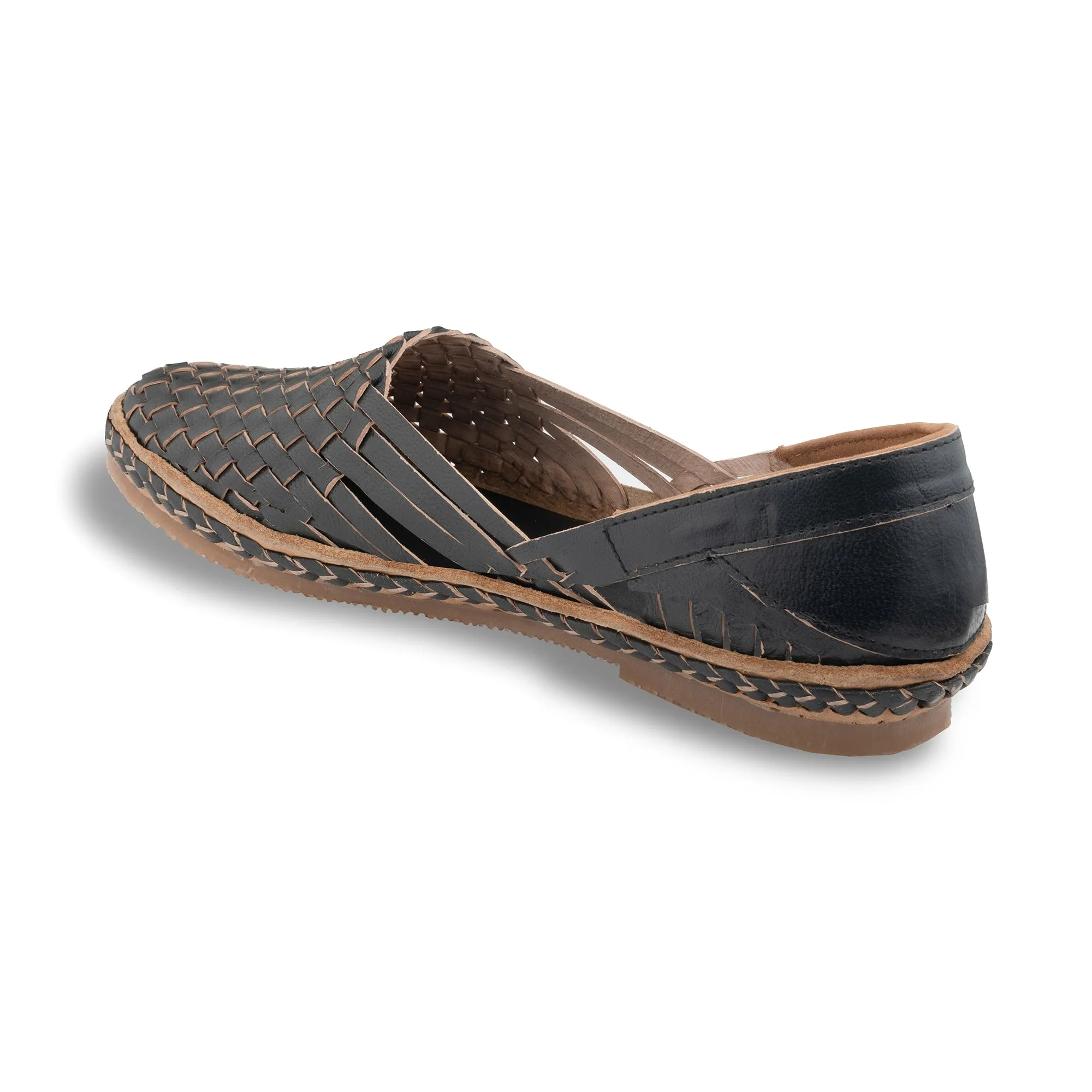 Ebony - Handmade Kolhapuri Leather Loafer for Women