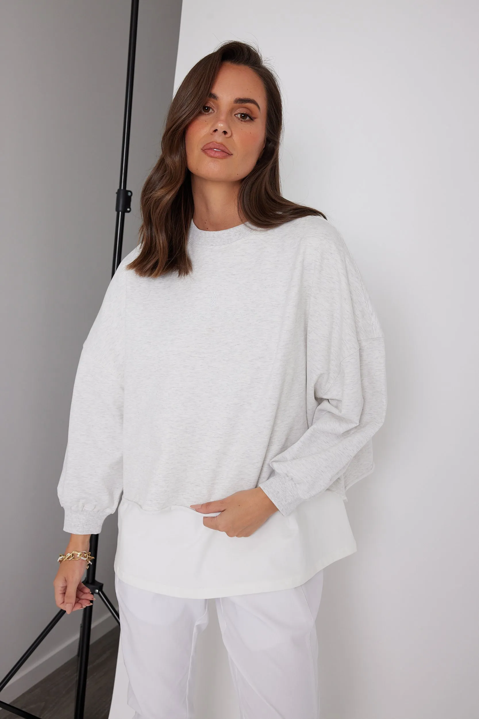 EDEN Long Sleeve Top Grey