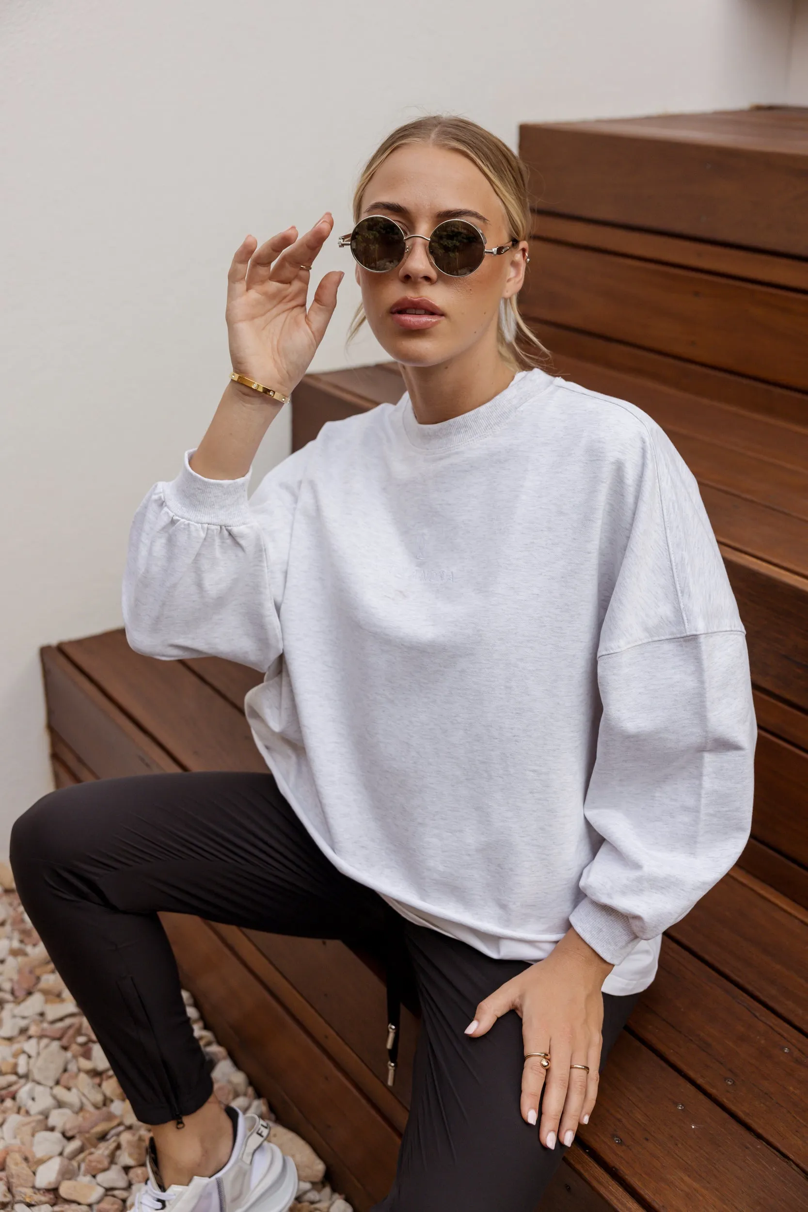 EDEN Long Sleeve Top Grey