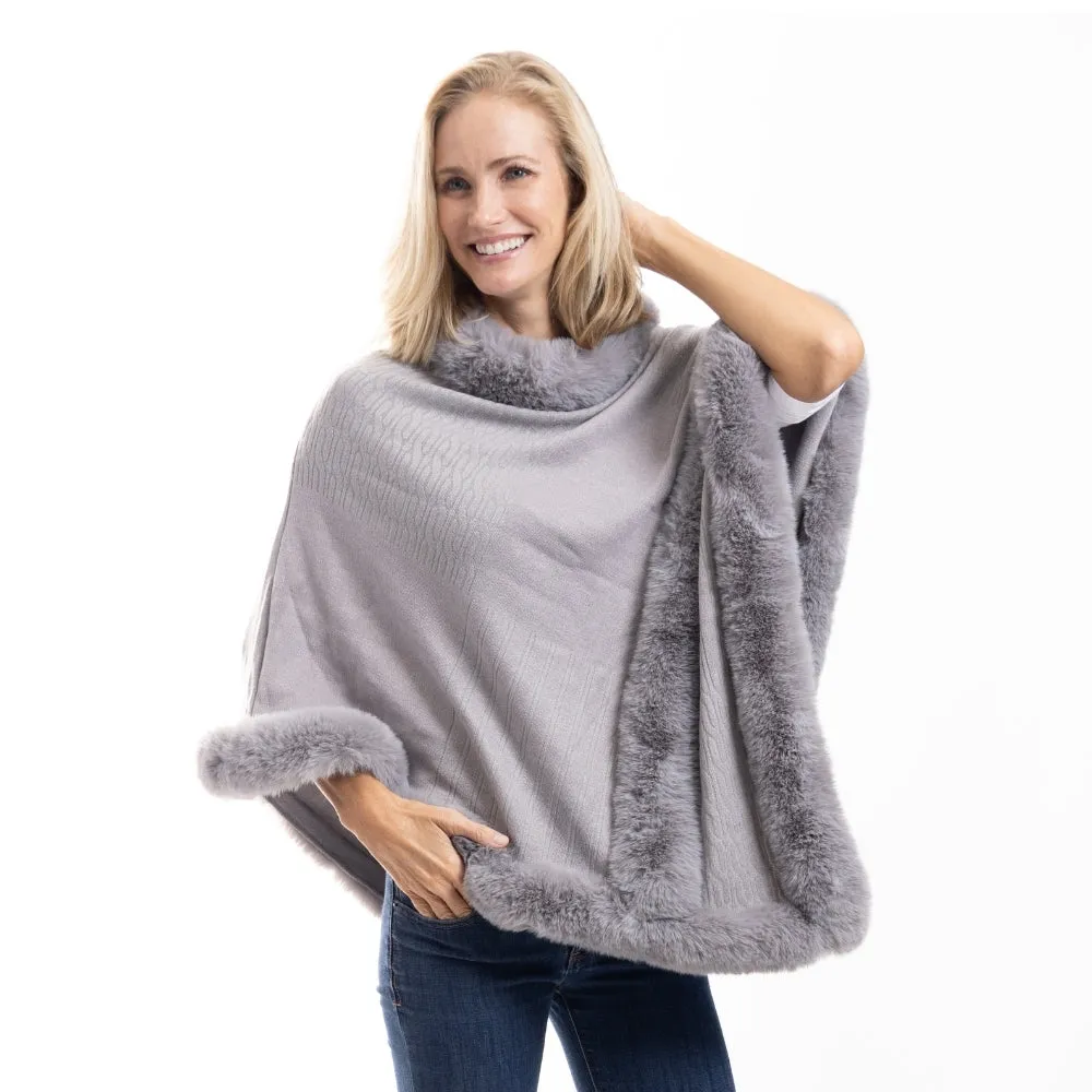 Elegance Unwrapped Siky Knit Poncho