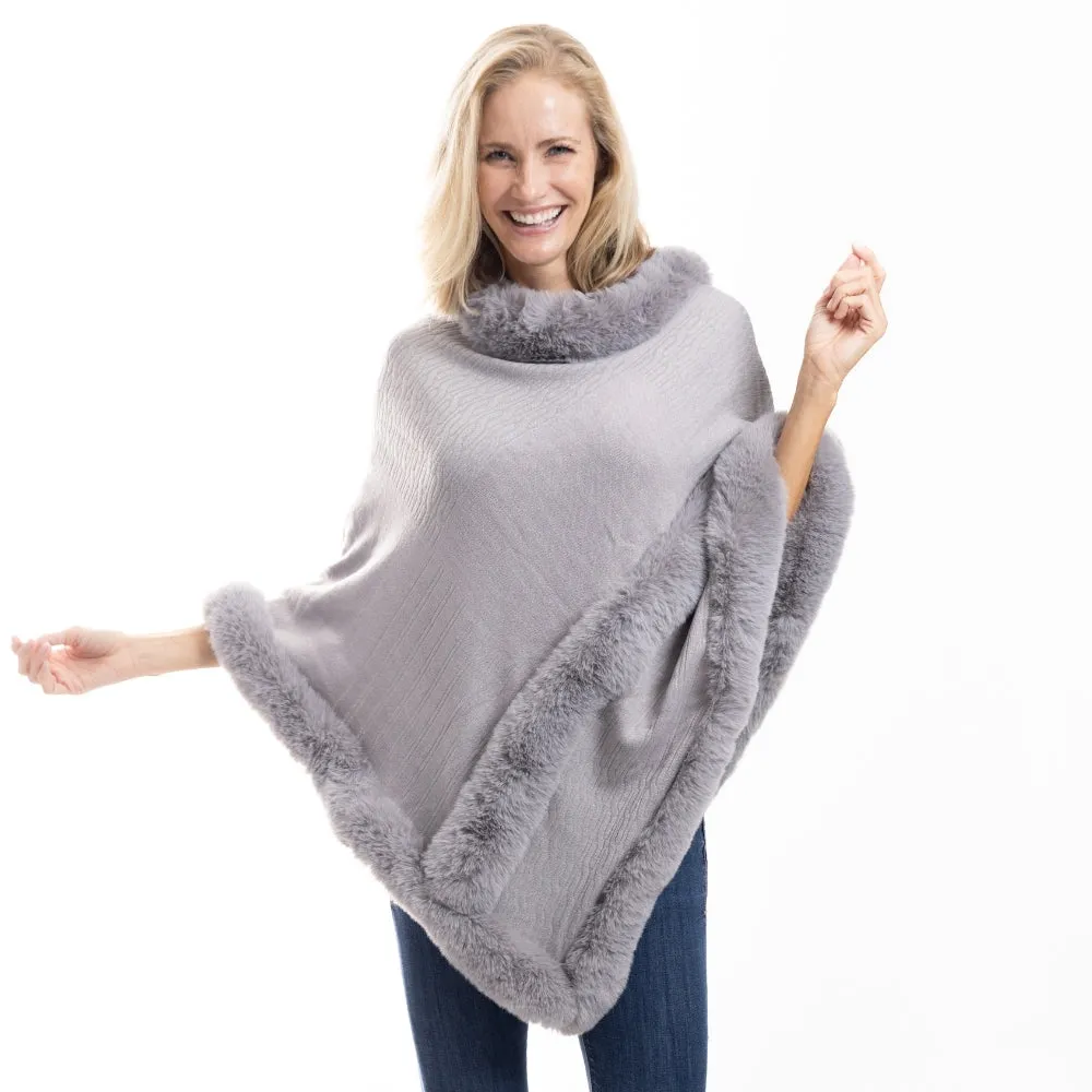 Elegance Unwrapped Siky Knit Poncho