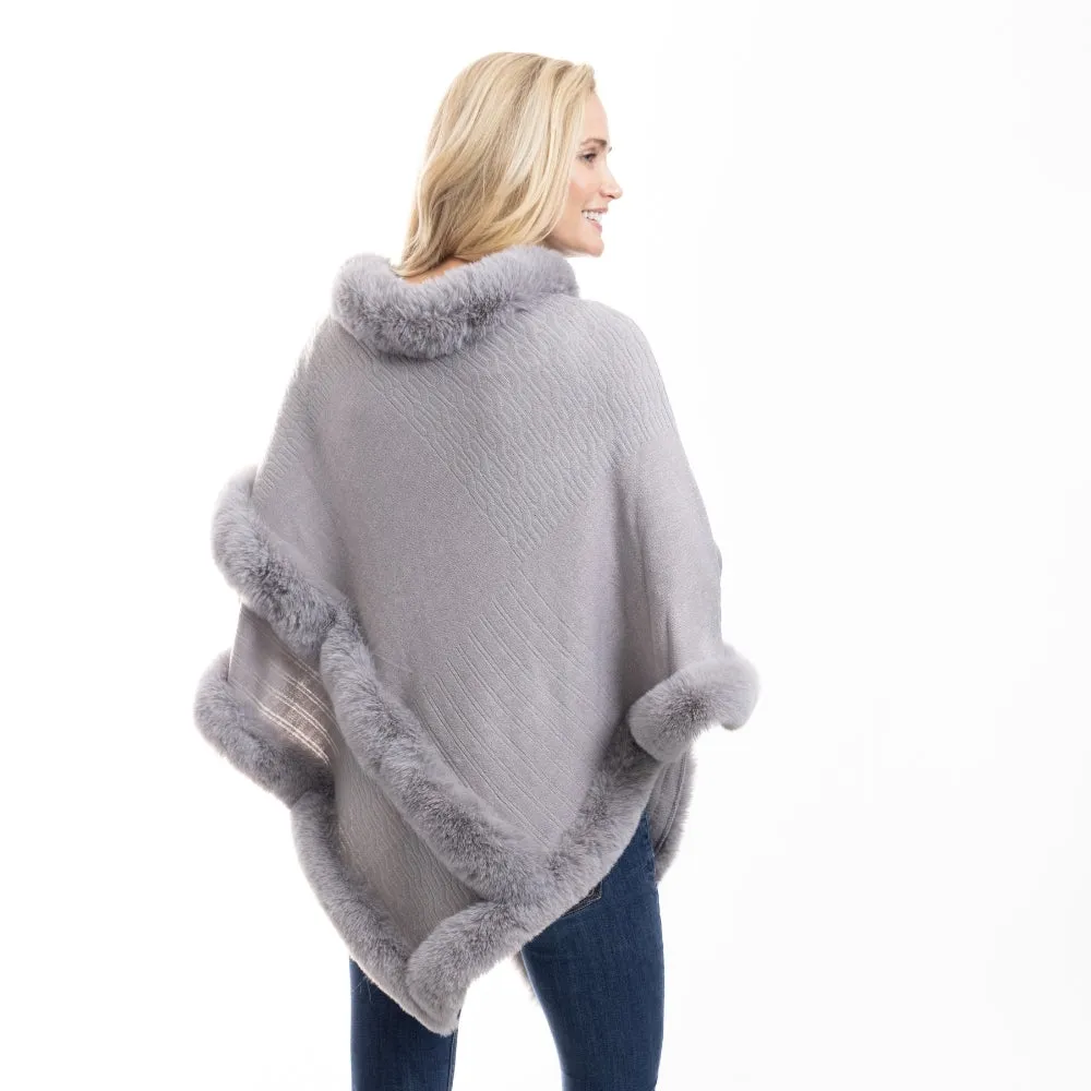 Elegance Unwrapped Siky Knit Poncho