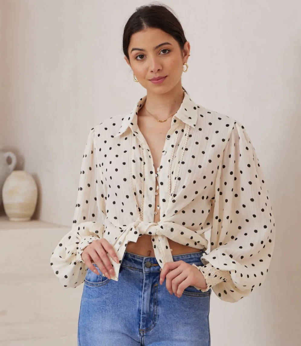 Elizabeth Spot Blouse