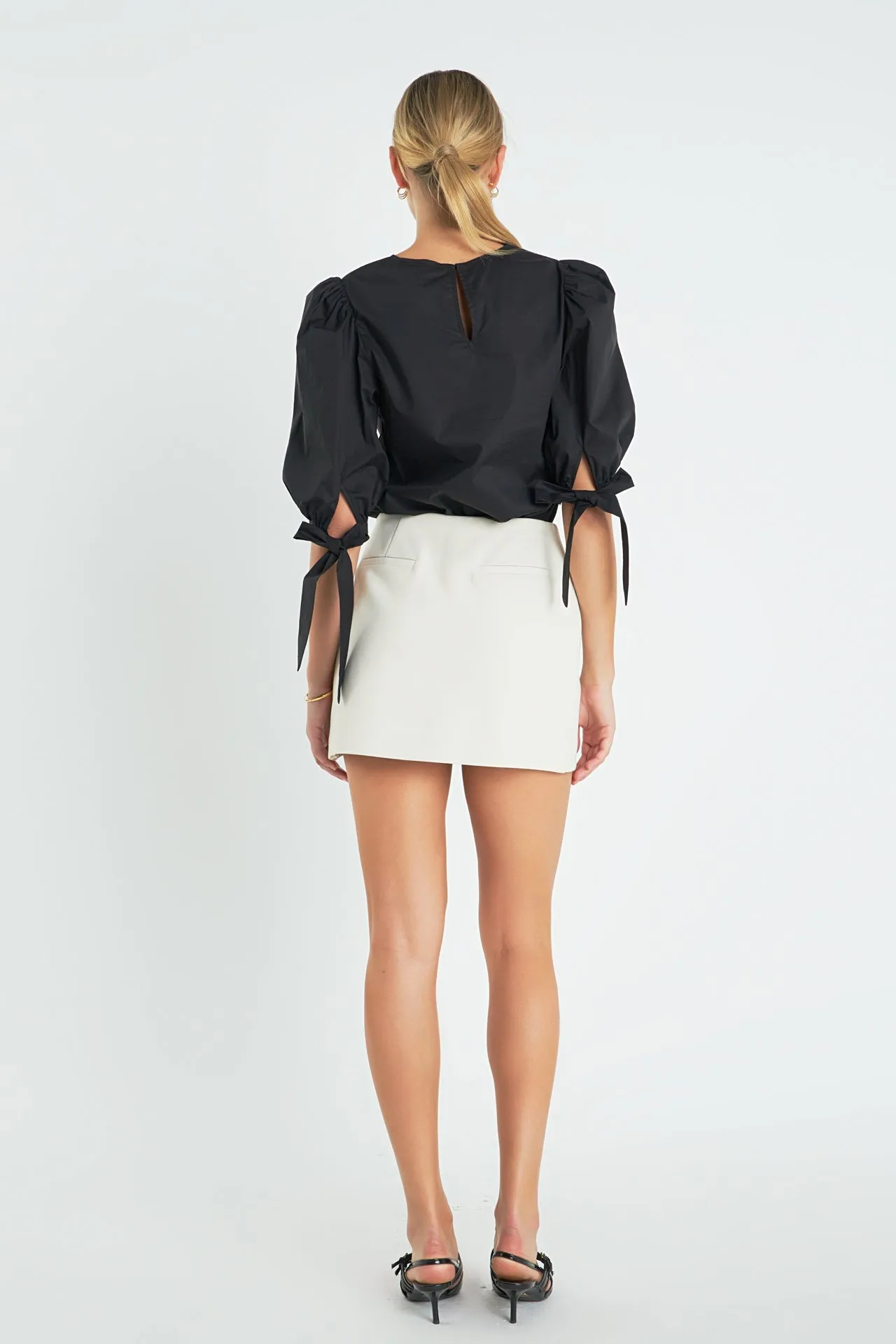 English Factory - High Waist Overlay Skort