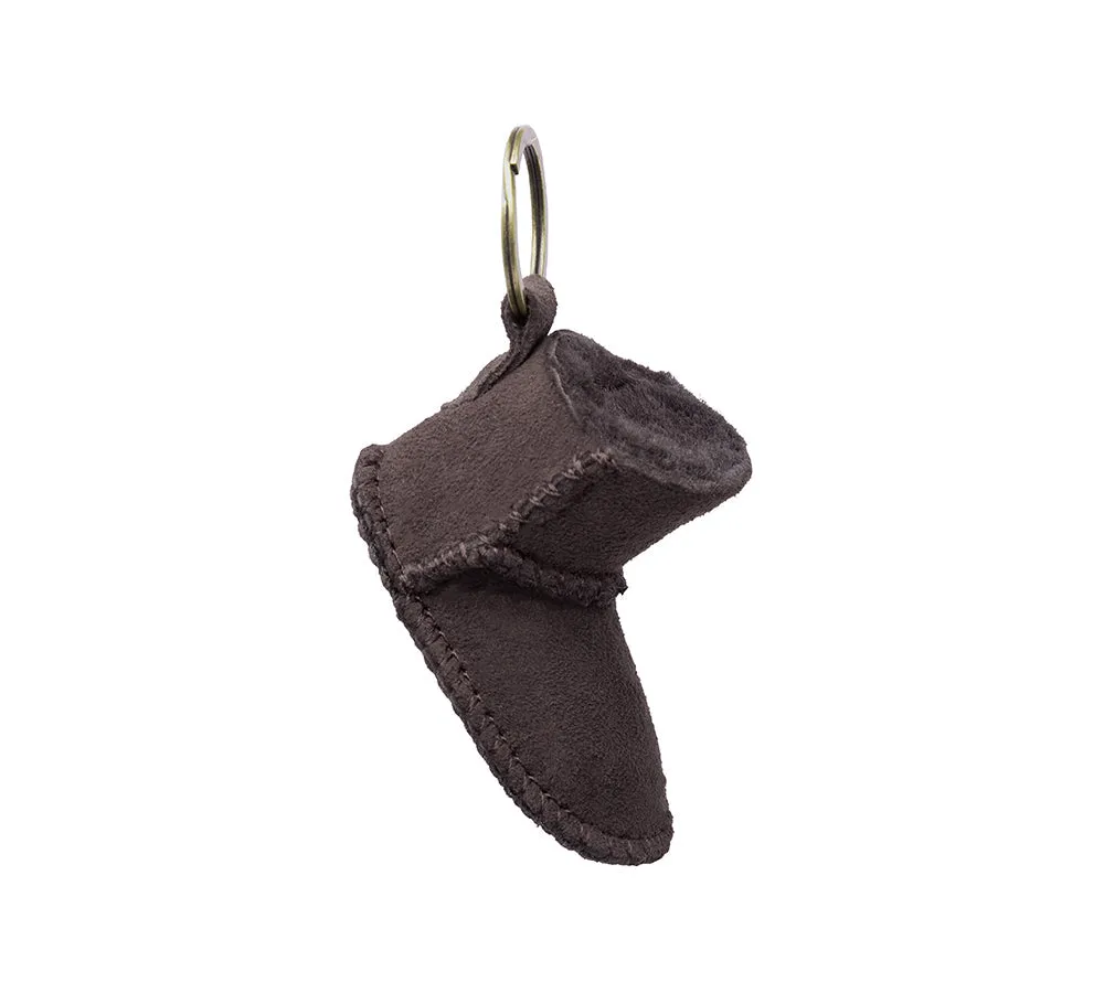 EVERAU® UGG Boot Sheepskin Wool Bootie Keyring