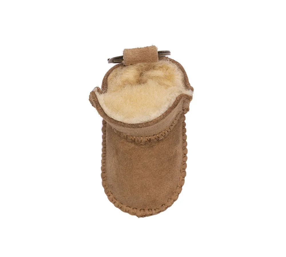 EVERAU® UGG Boot Sheepskin Wool Bootie Keyring