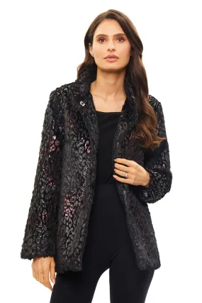 Faux Fur Multi Color Coat