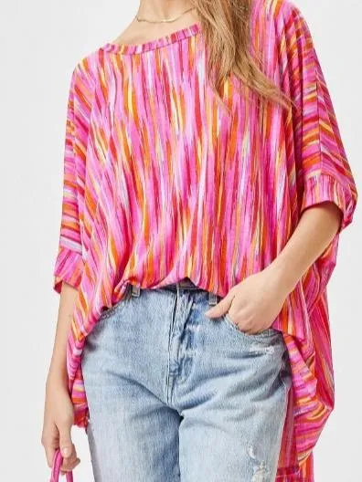 Feels Like Spring Oversized Dolman Sleeve Tunic Top