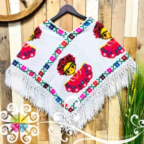 Frida Design Embroider Poncho - Mañanita