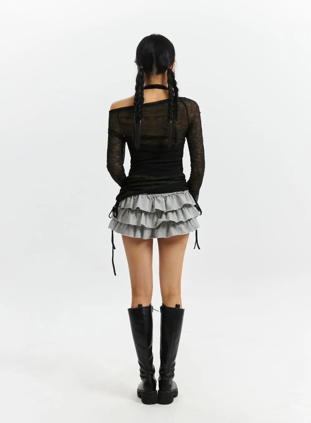 Frill-Layered Mini Skirt CD321