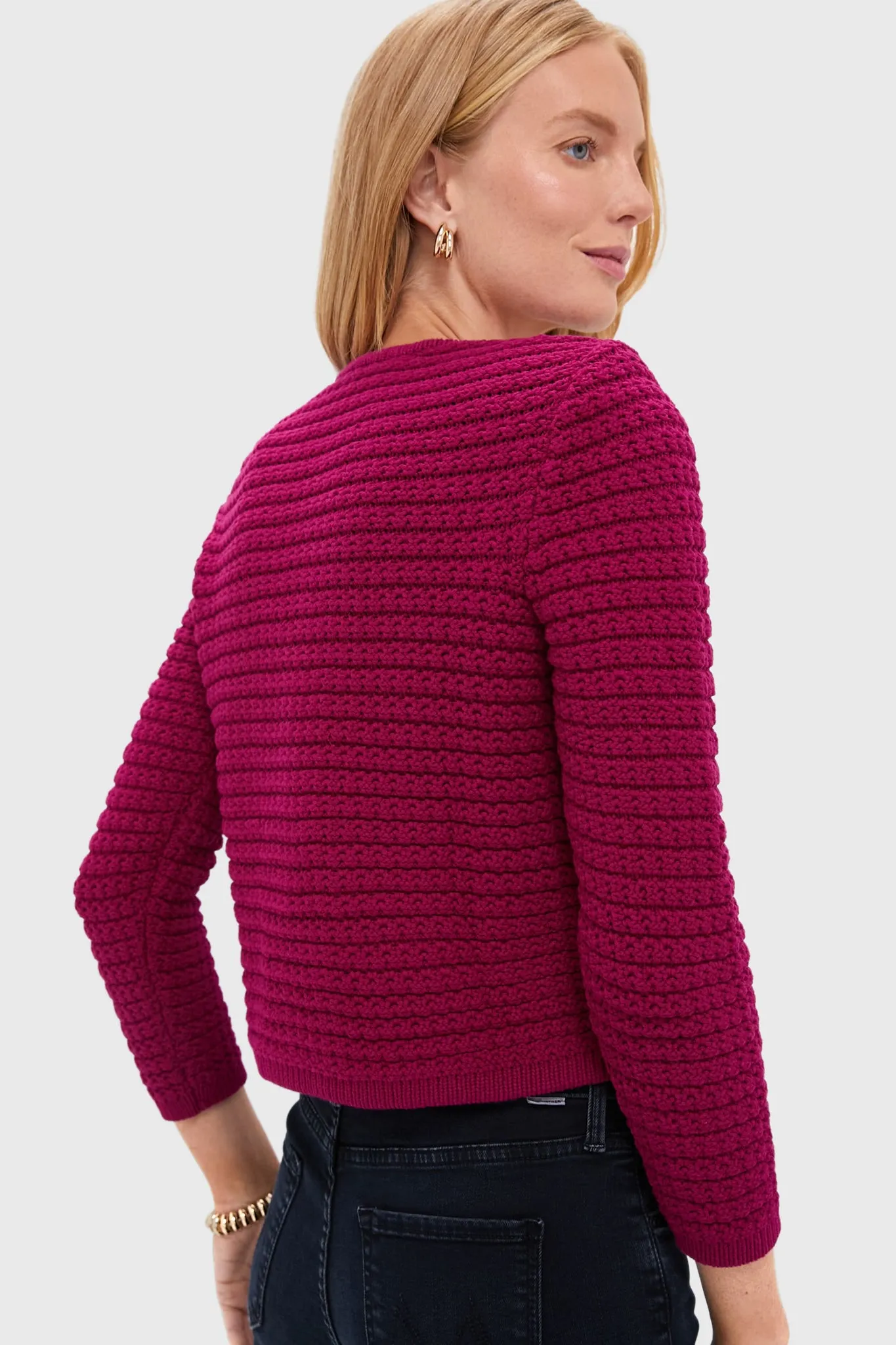 Fuchsia Gaspard Cardigan