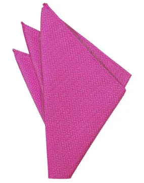 Fuchsia Herringbone Pocket Square Formal Pocket Square