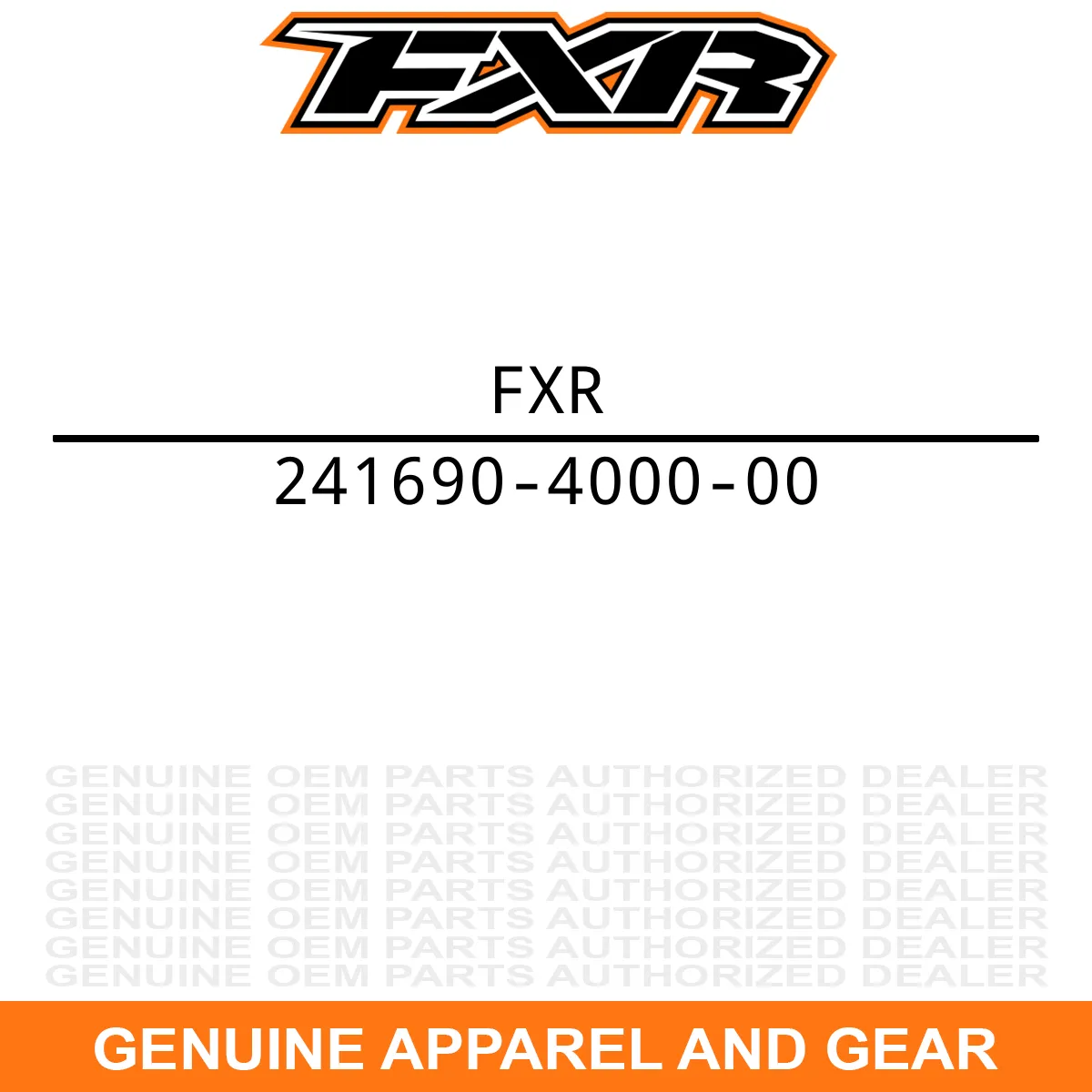 FXR  Poncho 24