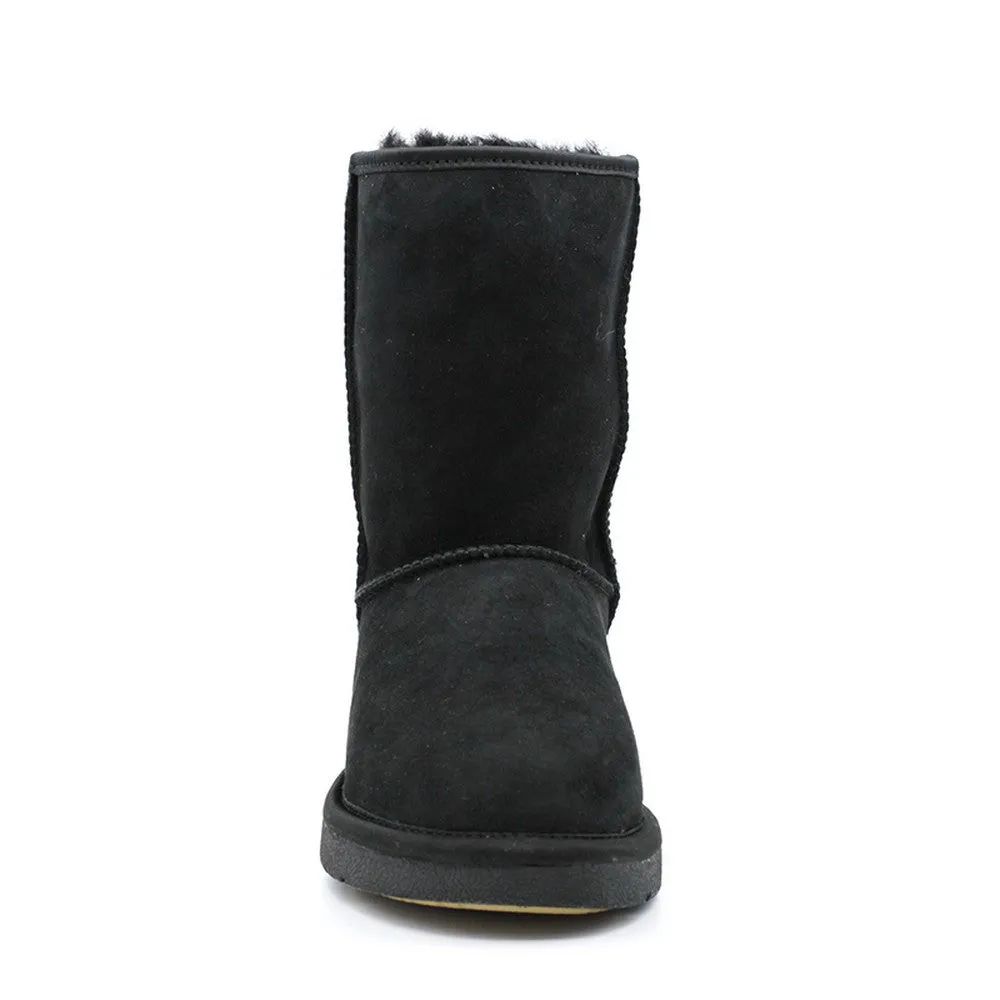 Geometric Medium Ugg Boot - Black