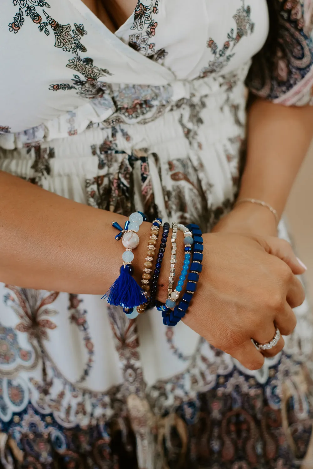 Get It Bracelet Stack, Navy