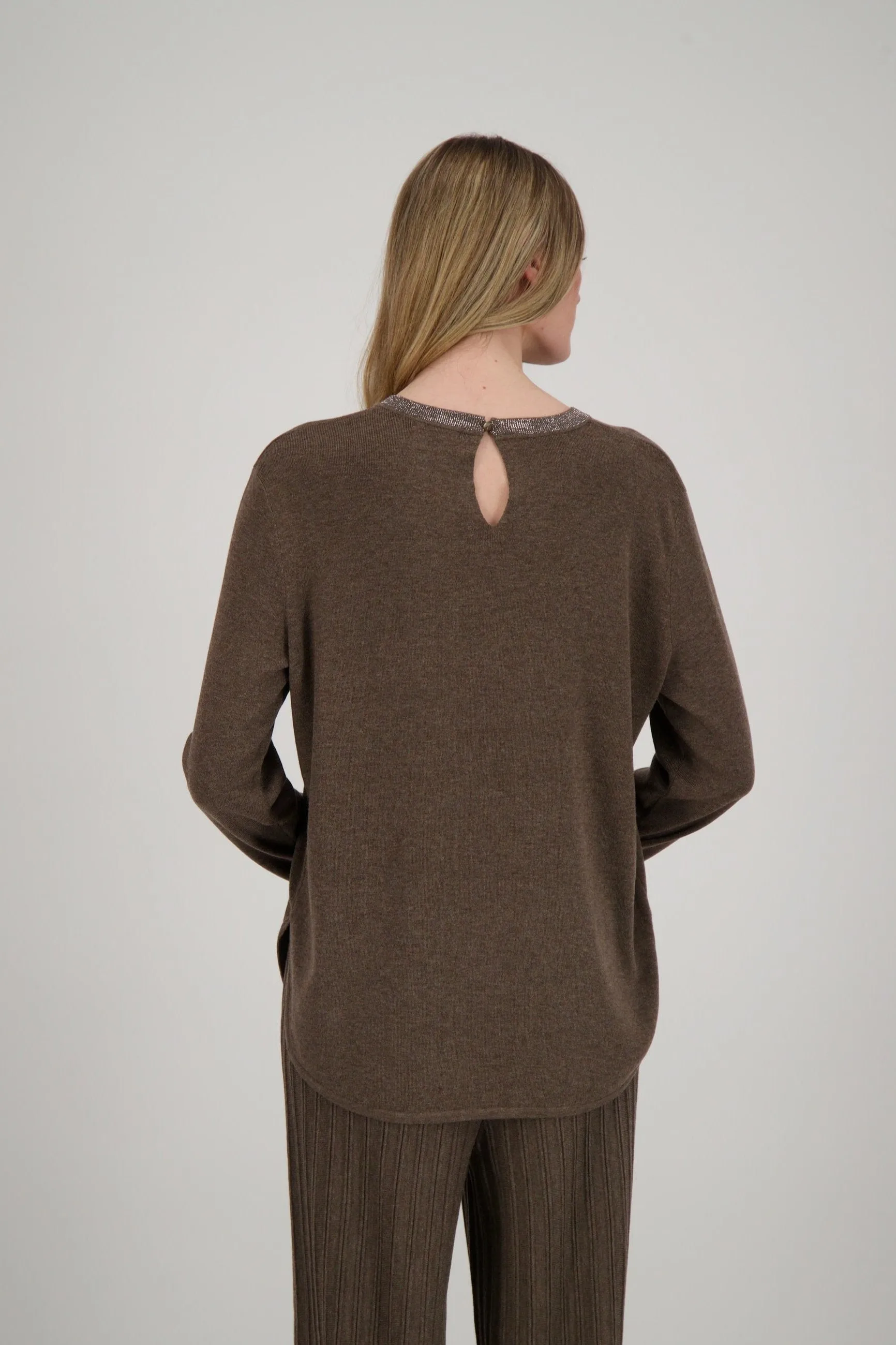 Glitter Round Neck Sweater