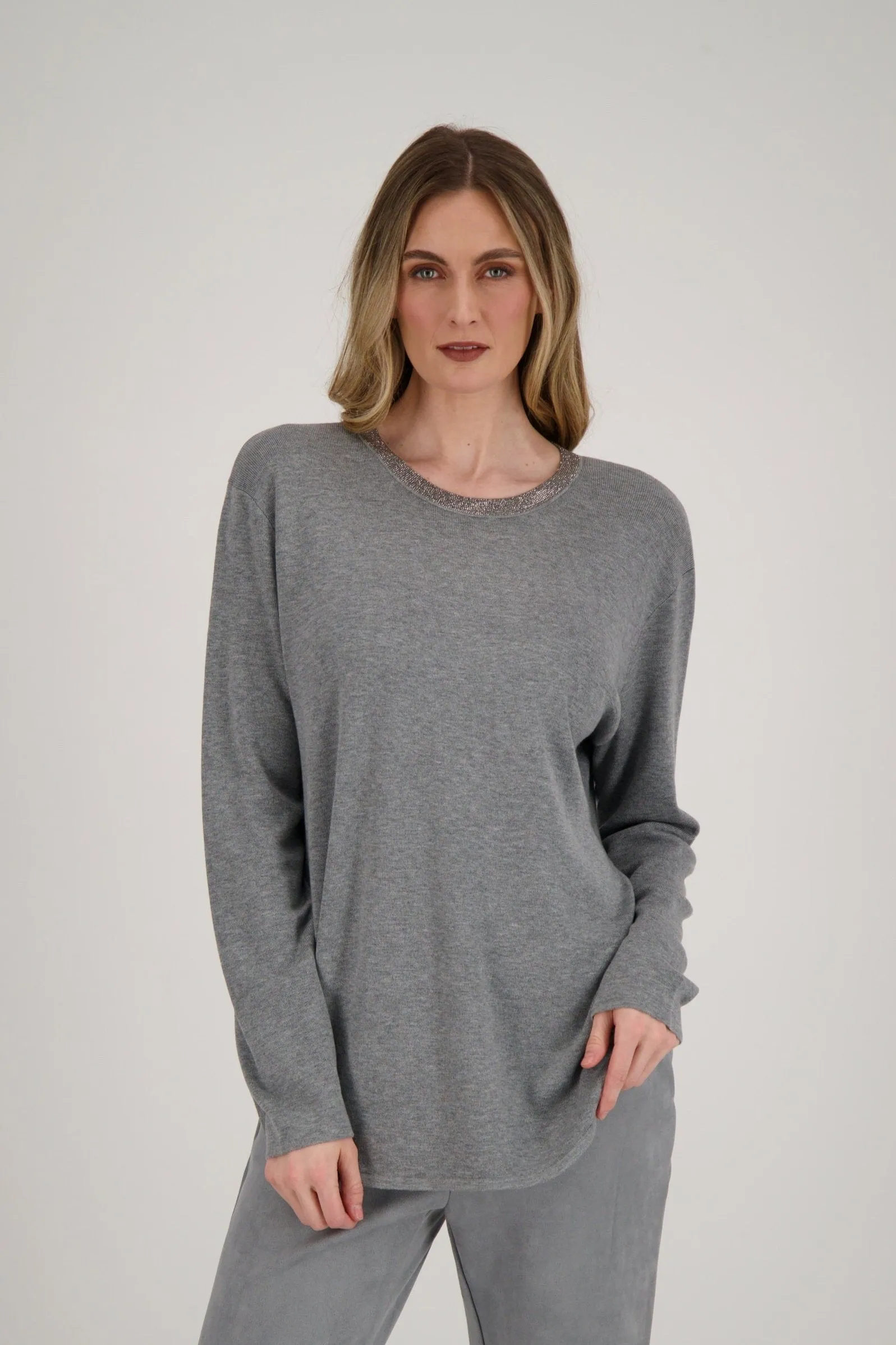 Glitter Round Neck Sweater