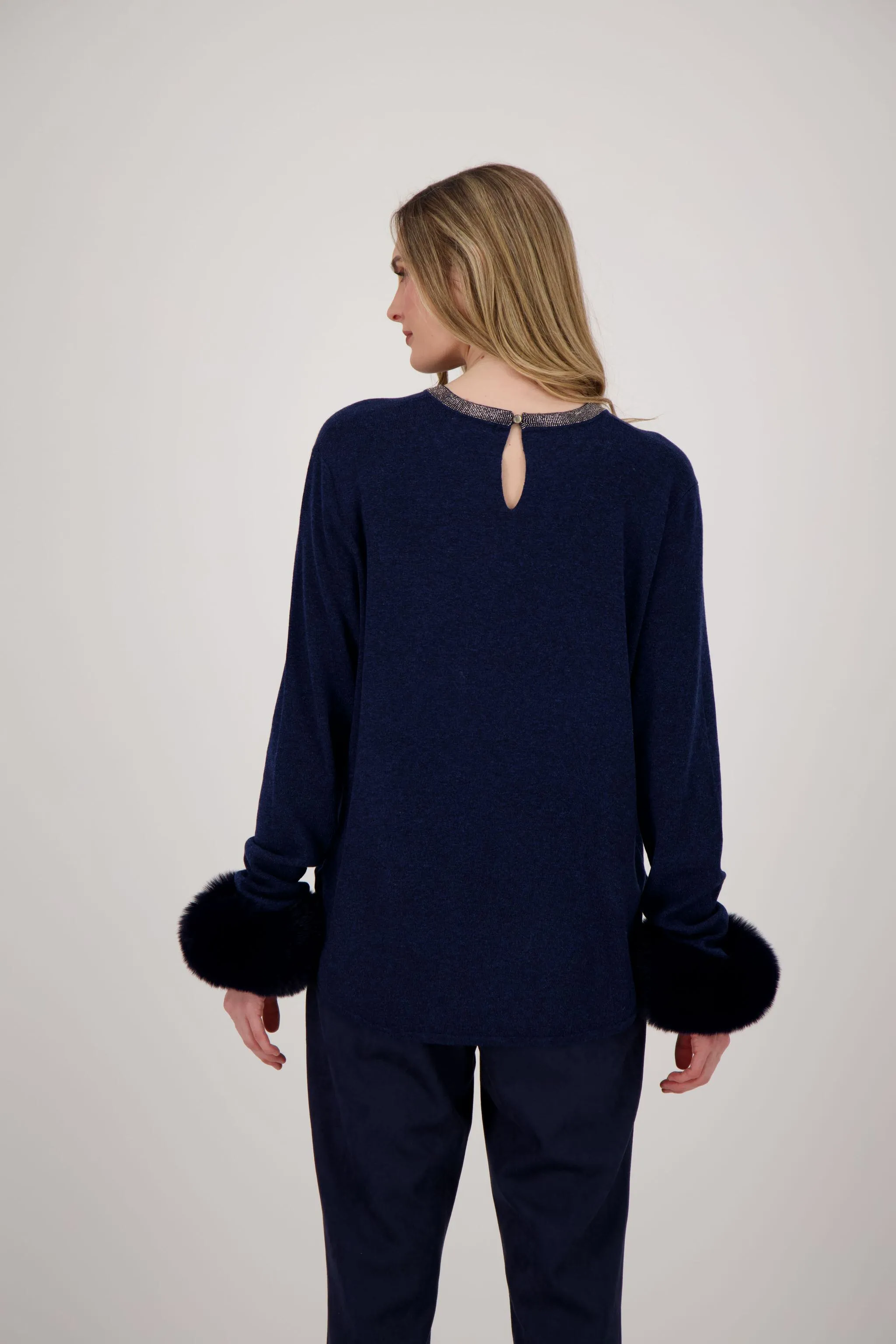 Glitter Round Neck Sweater