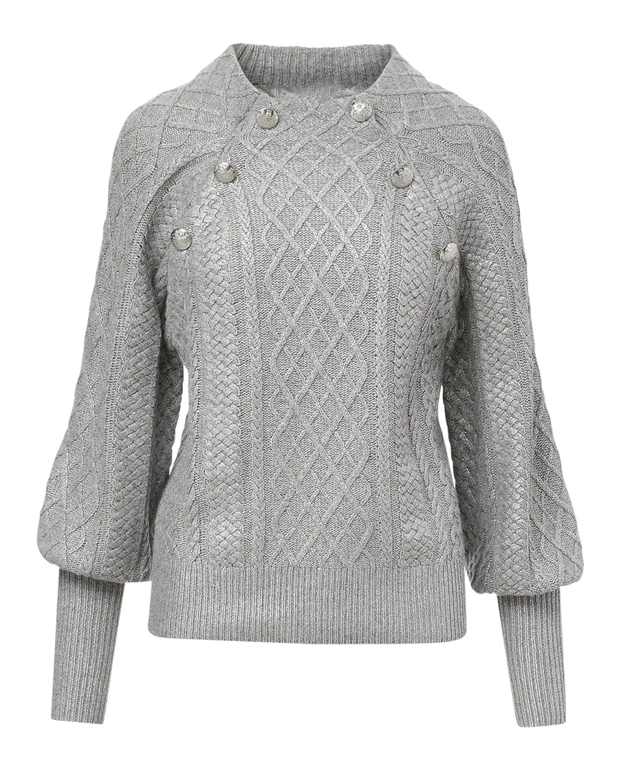 Grady Sweater, Metallic