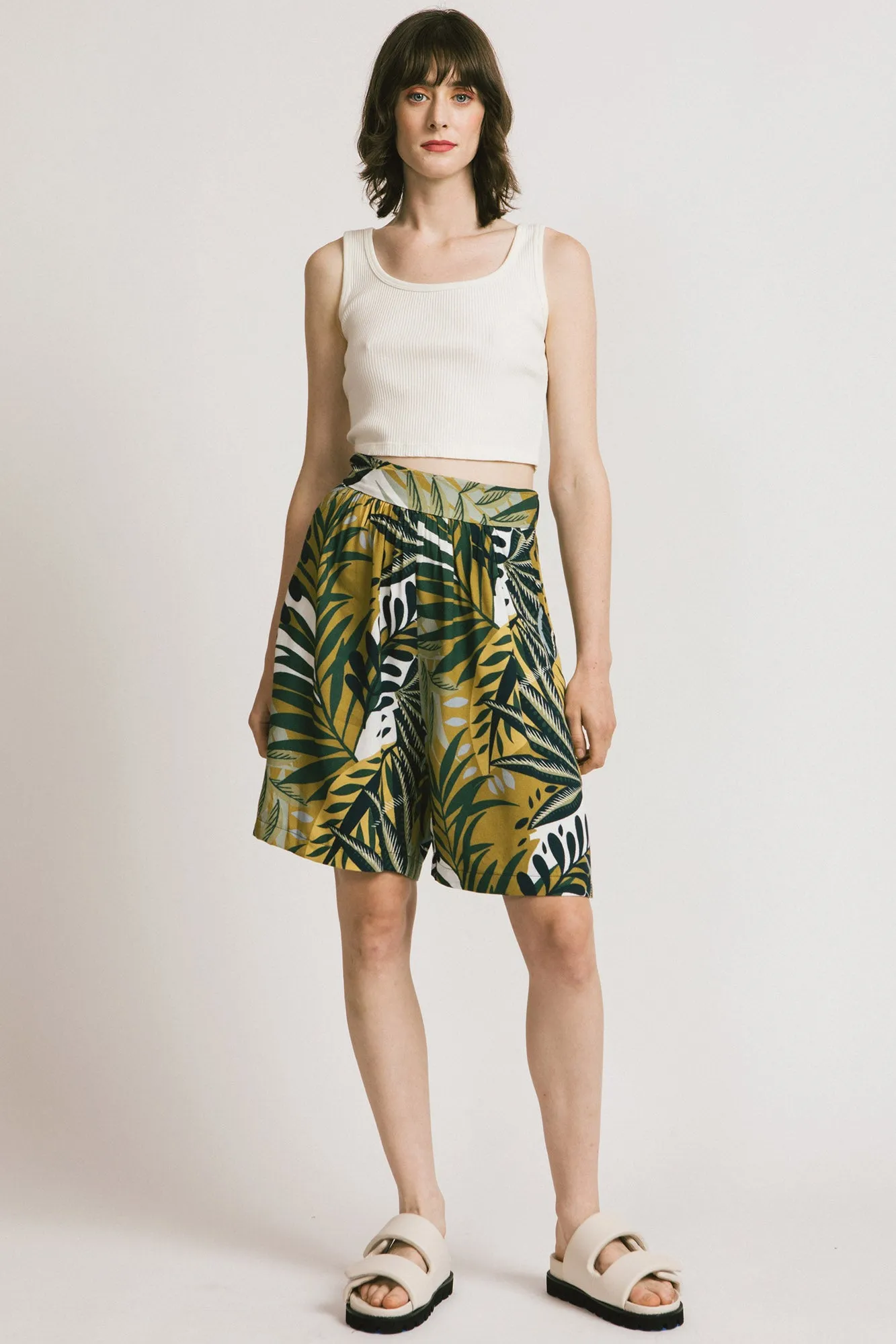 Grenada Culottes Green Floral