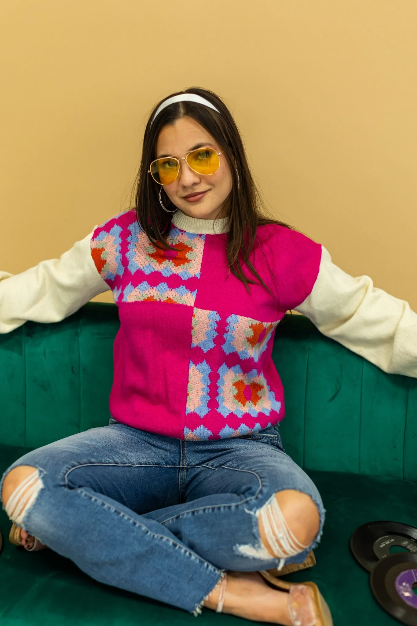 Groovy Granny Square Sweater