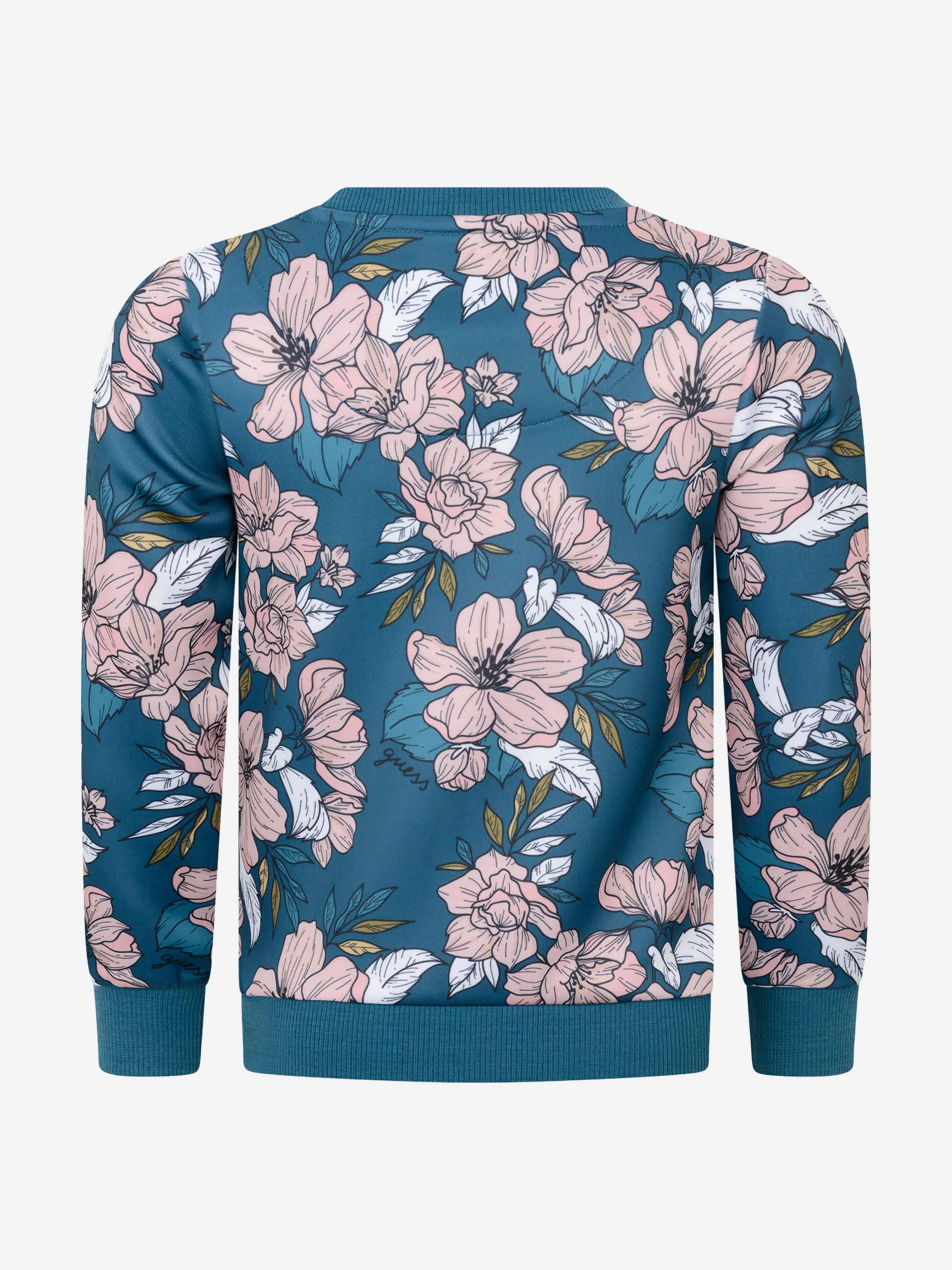 Guess Girls Floral Print Sweater