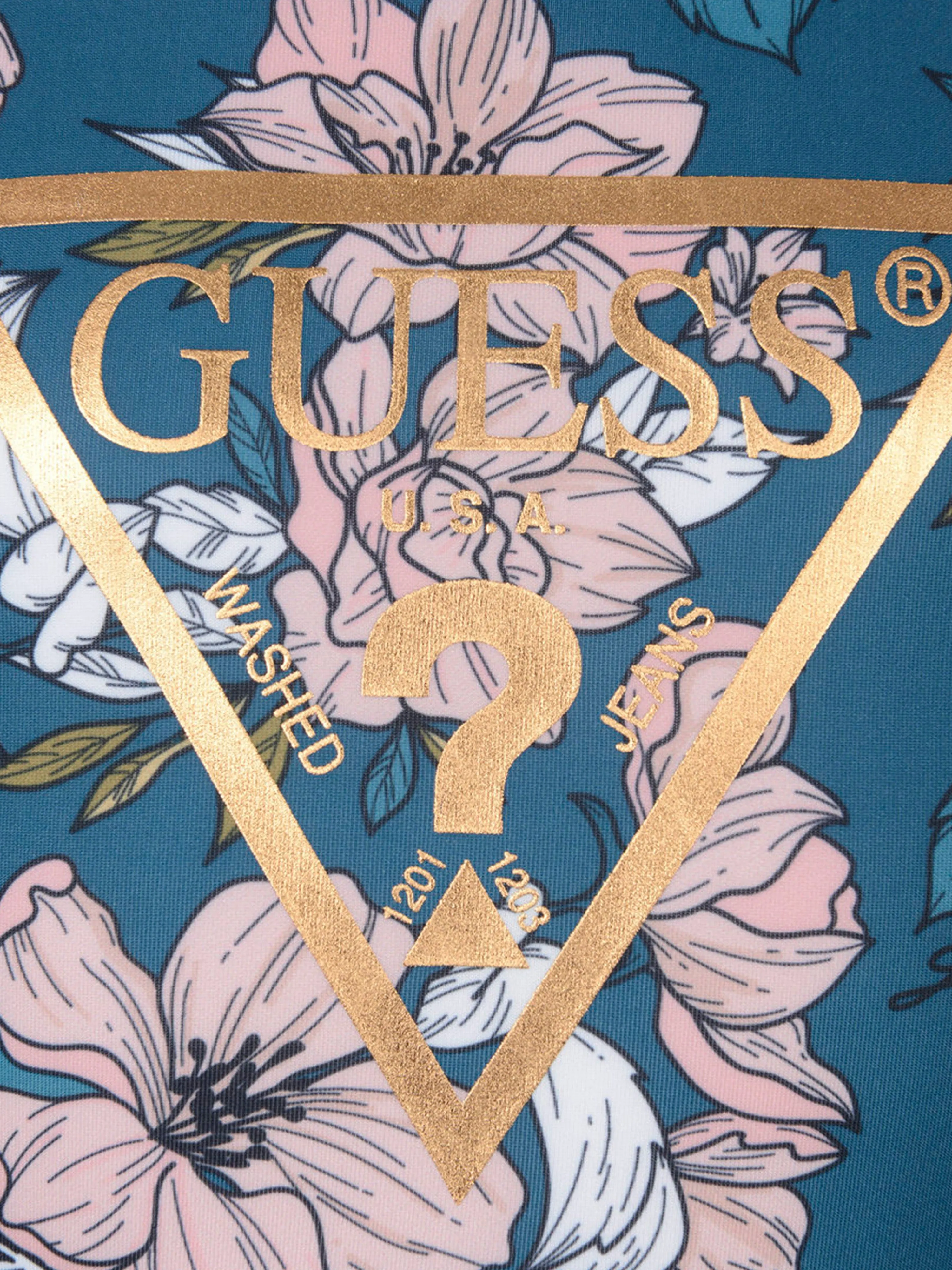 Guess Girls Floral Print Sweater