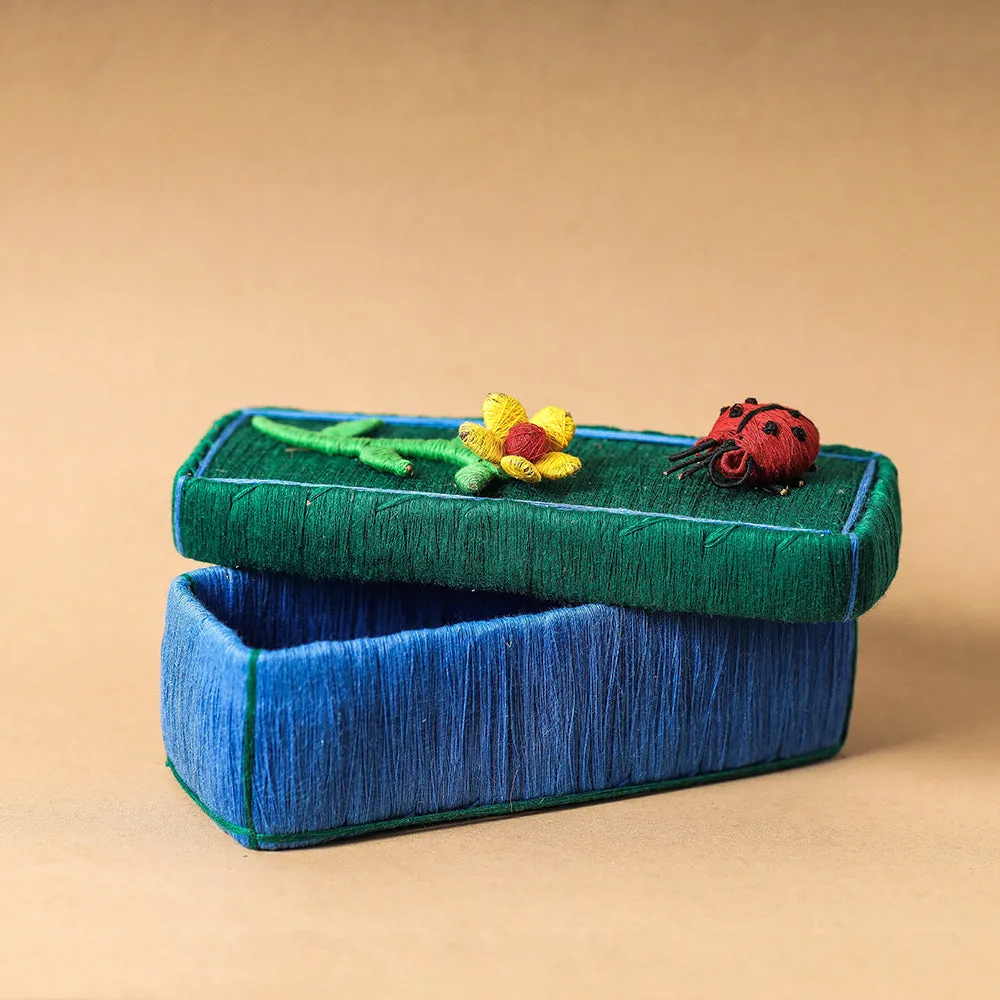 Handmade Coir Pen-Pencil Box - Bug with Flower