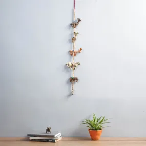 Handmade Jungle Animal Hanging With Bell