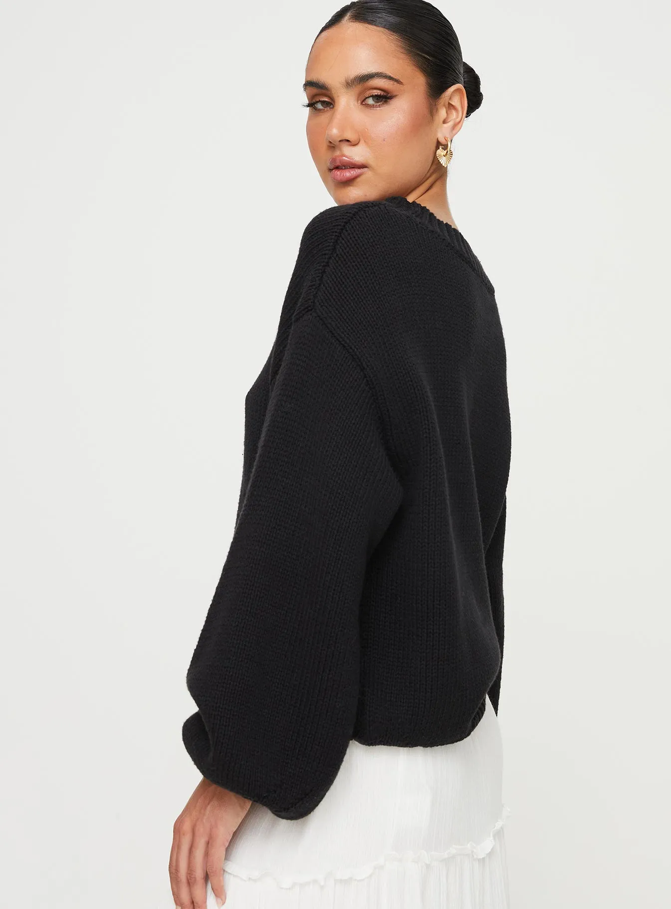 Harmony Knit Sweater Black