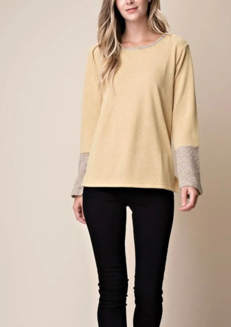 Harper Sweater in Pale Mustard