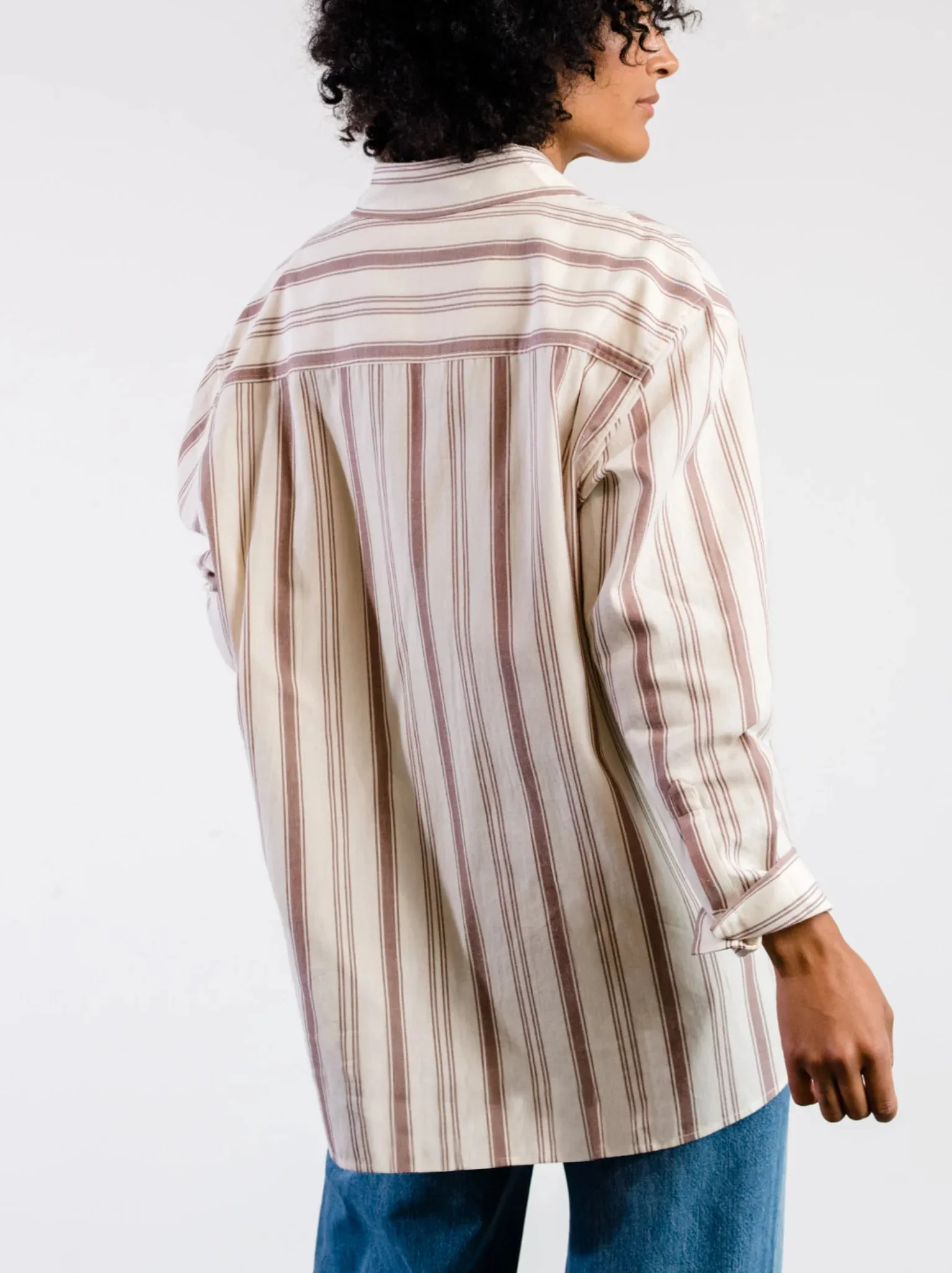 Harris Button-Down Shirt - Nutmeg Stripe