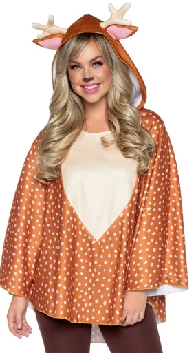 Holding Deer Poncho Costume