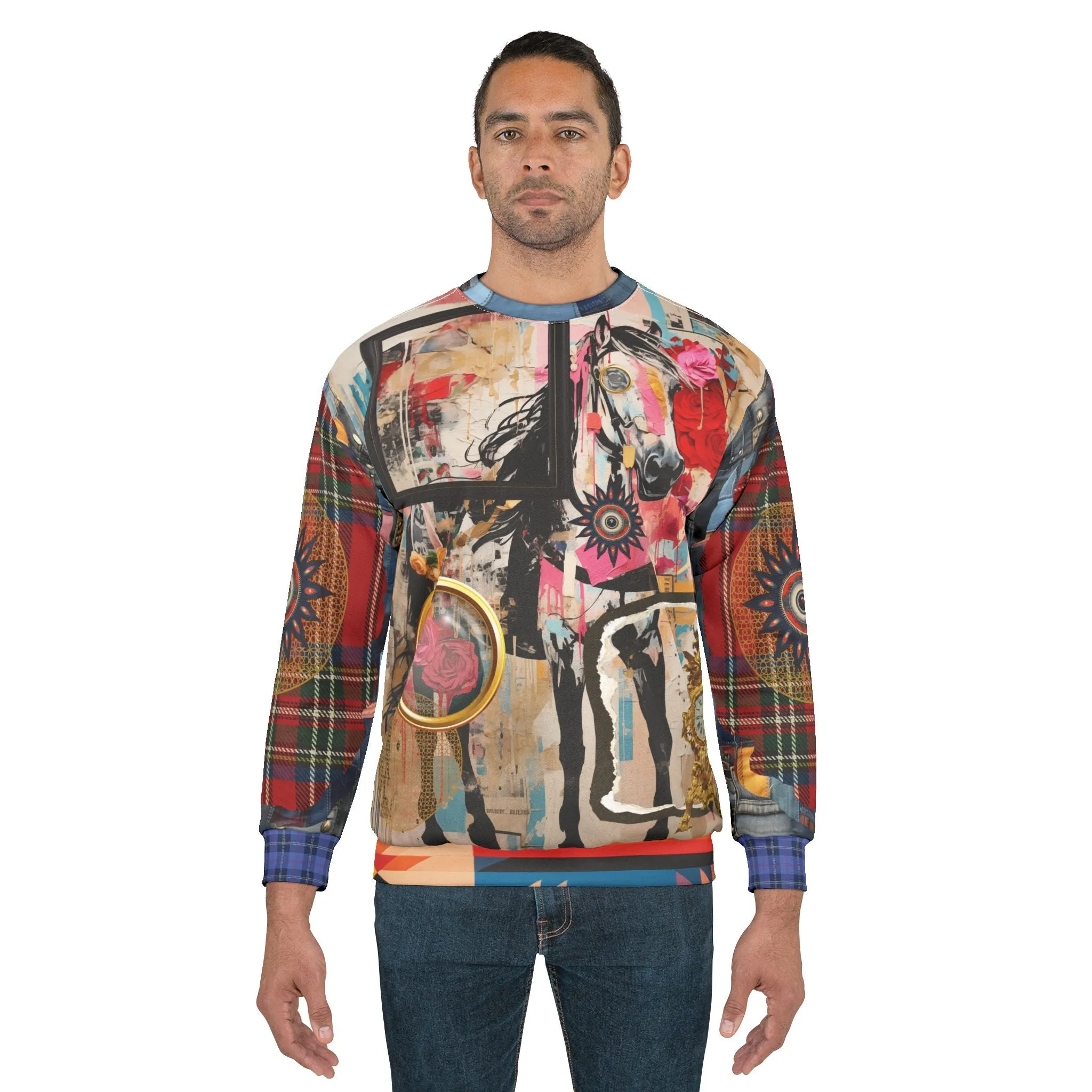 Horse in Perspectives Unisex Sweatshirt (Gold Label)