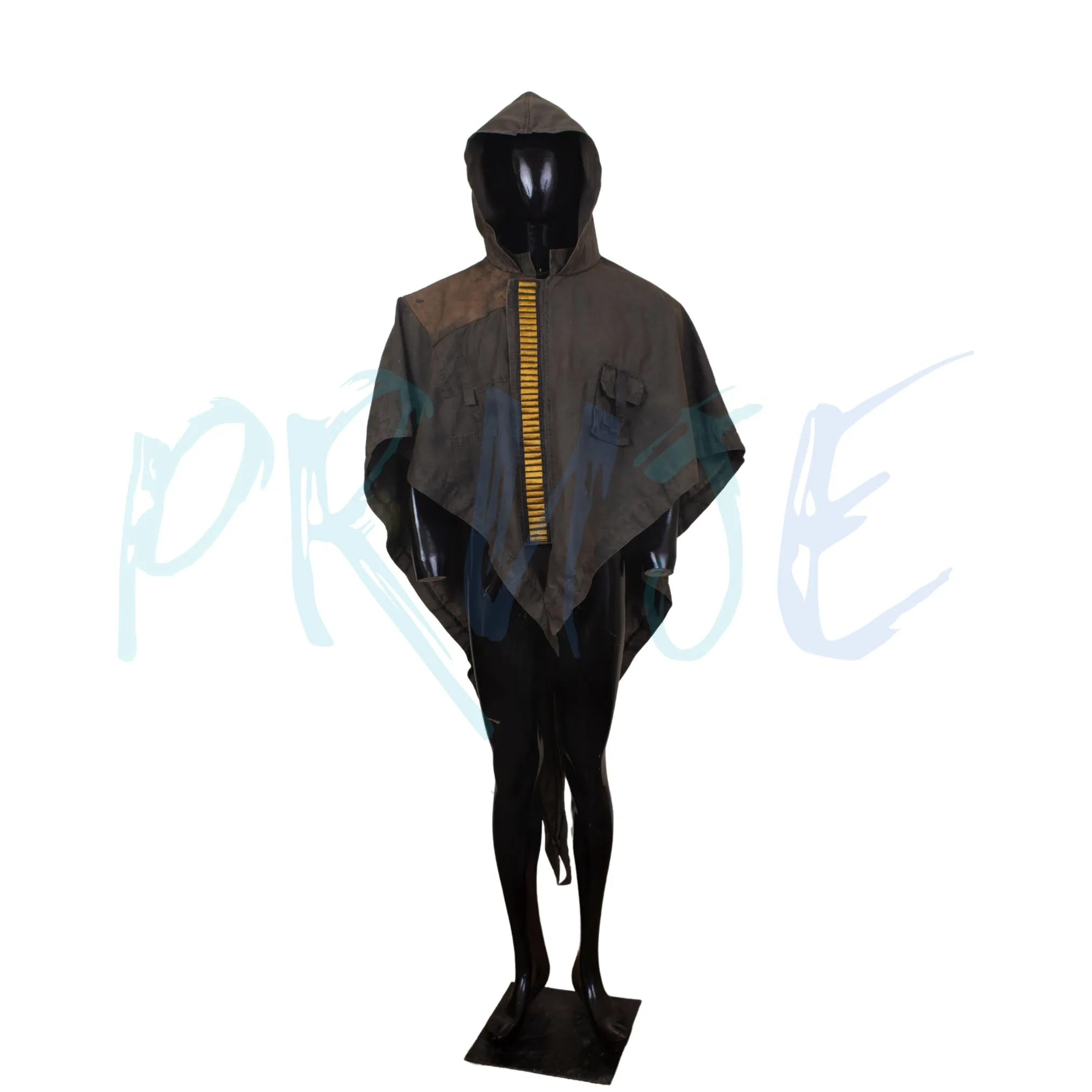 Inspired by SW Bounty Hunter, Hooded Cosplay Poncho Short Cape