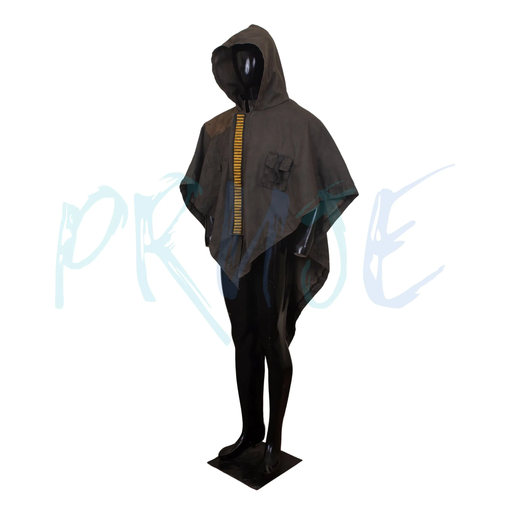 Inspired by SW Bounty Hunter, Hooded Cosplay Poncho Short Cape