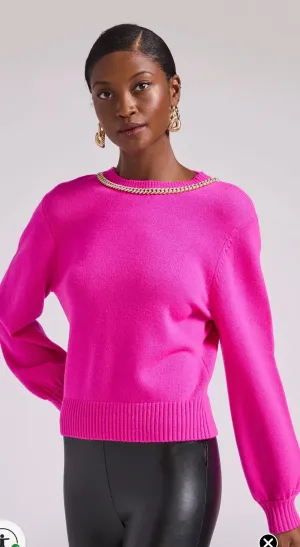 Jake Sweater in Hot Pink FINAL SALE