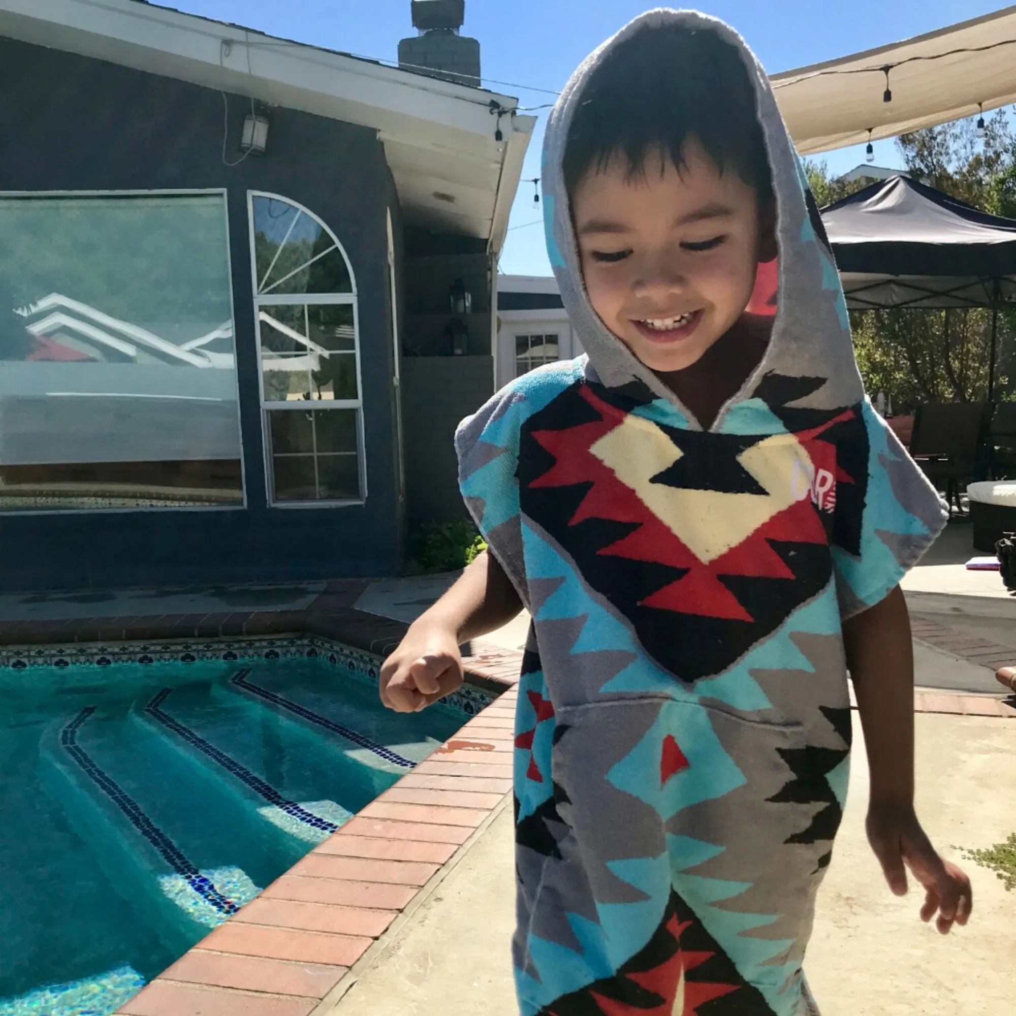 Kids Changing Towel Poncho - Tribal Tech